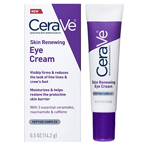 CeraVe Eye Cream for Wrinkles Under Eye Cream with Caffeine Peptides Hyaluronic Acid Niacinamide and Ceramides for Fine Lines Fragrance Free Ophthalmologist Tested 05 Ounces 0 belly baby and beyond