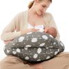 a woman breastfeeding a baby, nursing supplies