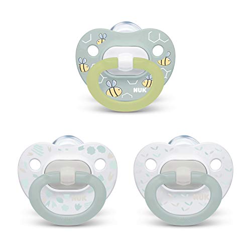 NUK Orthodontic Pacifier Value Pack Boy 0 6 Months 3 Count Pack of 1 0 belly baby and beyond