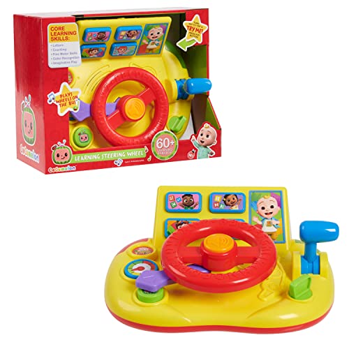 CoComelon Learning Steering Wheel Learning Education Officially Licensed Kids Toys for Ages 3 Up Gifts and Presents by Just Play 0 belly baby and beyond