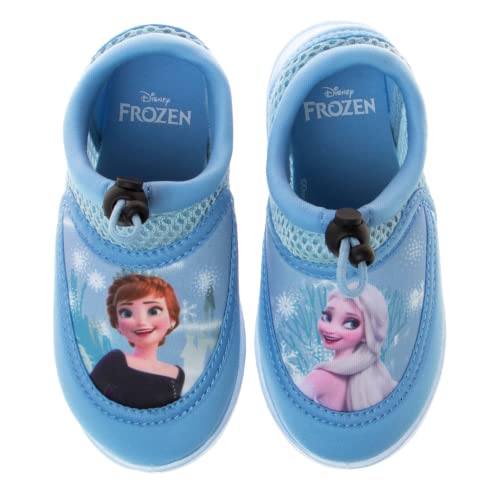 Disney Frozen Water Shoes for Girls Pool Aqua Socks for Kids Anna Elsa Sandals Princess Bungee Waterproof Beach Slides Sport Character Summer Slip on Quick Dry ToddlerLittle Kid 0 belly baby and beyond