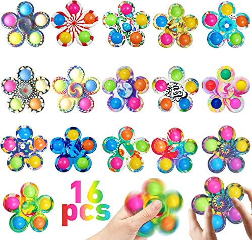 16 Pack Pop Fidget SpinnersSensory Fidget Toys Bulk for Its Stress ReliefBirthday Party Favors Gifts for Kids Teens AdultsPinata Goodie Bag StuffersTreasure Box Toys for Classroom Prizes Supplies 0 belly baby and beyond