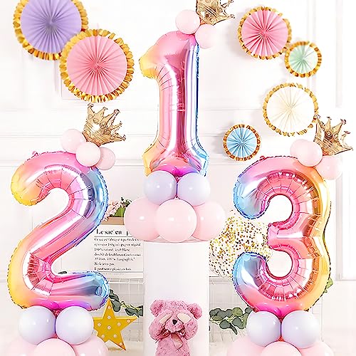 40 Inch Giant Rainbow Number 1 Balloons Birthday Balloons Helium Mylar Foil Big Number Balloons for Birthday Party Decorations Kids Birthday Anniversary Party Baby Shower Unicorn Parties 0 2 belly baby and beyond