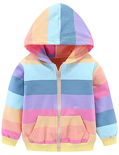 DDSOL Baby Girl Zip up Jacket Toddler Hoodie Sweatshirt Light Winter Coat Fall Outwear 2t 7t 0 belly baby and beyond