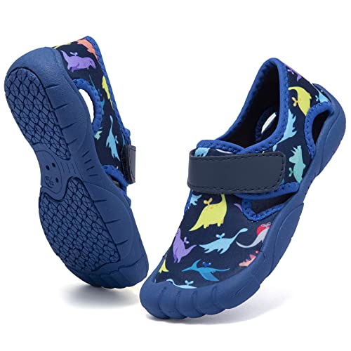 EQUICK Toddler Water Shoes Boys Girls Cute Aquatic Water Shoes for Kids Quick Drying Lightweight Sport Shoes Toddler Little Kid 0 belly baby and beyond