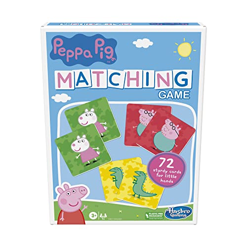 Hasbro Gaming Peppa Pig Matching Game for Kids Ages 3 and Up Fun Preschool Game for 1 Players 0 belly baby and beyond