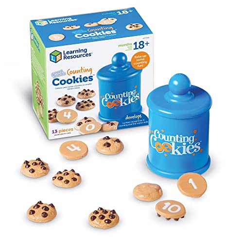 Learning Resources Smart Counting Cookies 13 Pieces Ages 18 Months Toddler Counting Sorting Skills Toddler Math Learning Toys Play Food for Toddlers Chocolate Chip Cookies 0 belly baby and beyond