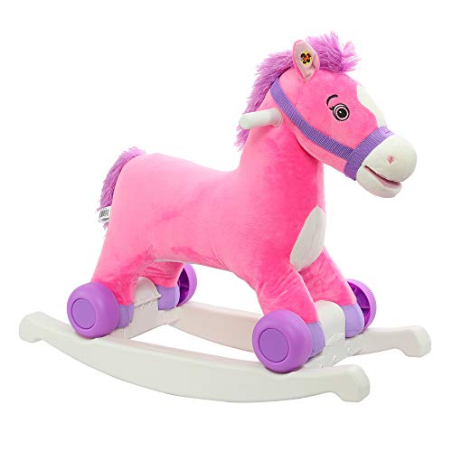 Rockin Rider Candy 2 in 1 Pony Ride On Pink 0 belly baby and beyond