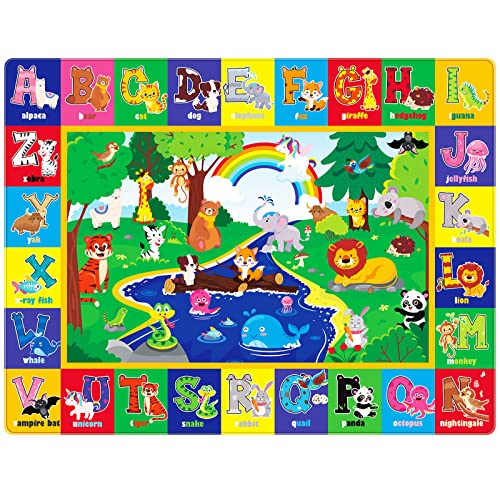 Baby Play Mat for Floor Baby Crawling Mat Soft Surface Toddler Playmat for Babies Baby Mat Non Toxic Foldable Non Slip ABC Mats for Kids Infants Girls Boys 55 x 394 Inch 0 belly baby and beyond