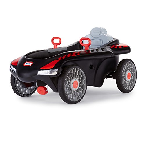 Little Tikes Jett Car Racer Black Ride On Car with Adjustable Seat Back Dual Handle Rear Wheel Steering Racing Control Kid Powered Fun Great Gift for Kids Toys for Girls Boys Ages 3 10 Years 0 belly baby and beyond