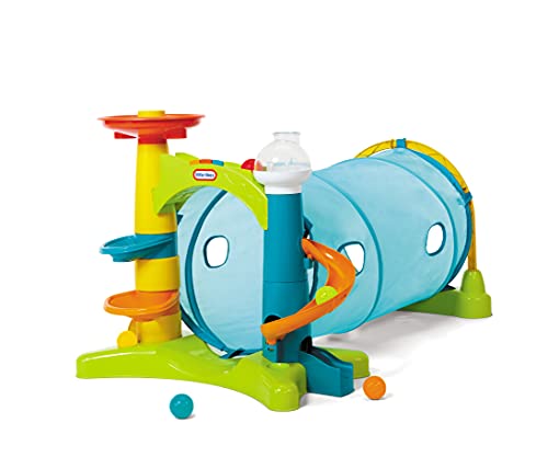 Little Tikes Learn Play 2 in 1 Activity Tunnel with Ball Drop Game Windows Silly Sounds Music Accessories Collapsible for Easy Storage Gifts for Kids Toy for Boys Girls Age 1 2 3 Year Olds 0 belly baby and beyond