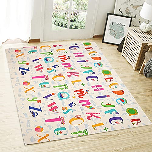 New Upgrade 79x71x06in Extra Large Baby Play Mat Foldable Reversible Non Toxic Foam Crawl Playmat Waterproof Kids Baby Toddler Outdoor or Indoor Use0406in 0 belly baby and beyond