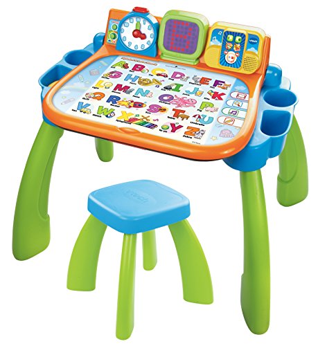 VTech Touch and Learn Activity Desk Frustration Free Packaging Green 0 belly baby and beyond