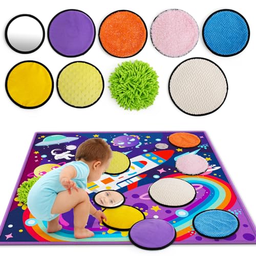 teytoy Baby Play Mat 47 X 47 9 Set Sensory Mini Mats 2 in 1Early Sensory Playmat Exercise Baby Mat for Floor Sensory Toys for Autistic 0 3 6 12 Month Children Kids Baby Toddler Crawling Activity 0 belly baby and beyond