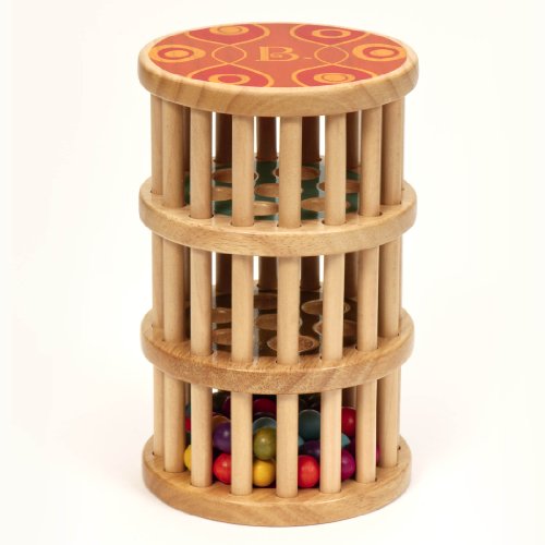 B toys A Maze Rain Rush Dexterity Toy Crawling Rolling Tower Developmental Natural Wooden Rainmaker Toy Toys for Toddlers 0 belly baby and beyond