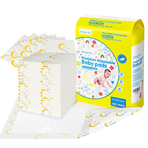 Baby Disposable Changing Pads 100 Count Incontinence Underpad Diaper Changing Liners Quick Absorb Soft Breathable Waterproof Leak Proof 13x18in 0 belly baby and beyond