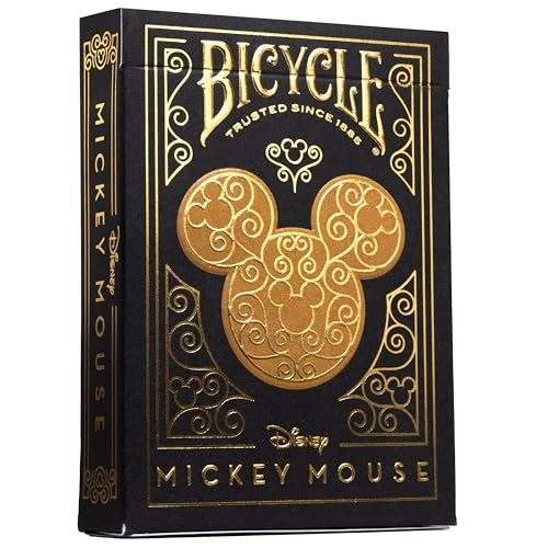 Bicycle Disney Mickey Mouse Inspired Black and Gold Playing Cards 0 belly baby and beyond