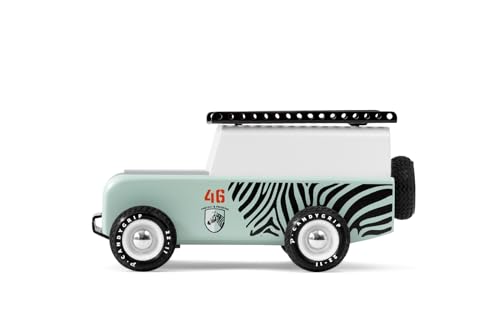 Candylab Toys Americana Collection Drifter Zebra Premium Handcrafted Wooden Car Toy 0 belly baby and beyond