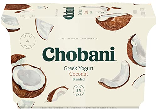 Chobani Low Fat Greek Yogurt Coconut Blended 53oz 4 pack 0 belly baby and beyond