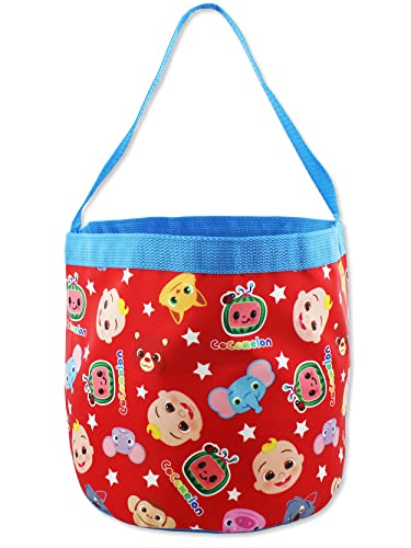 Cocomelon Collapsible Nylon Basket Bucket Tote Bag 0 belly baby and beyond