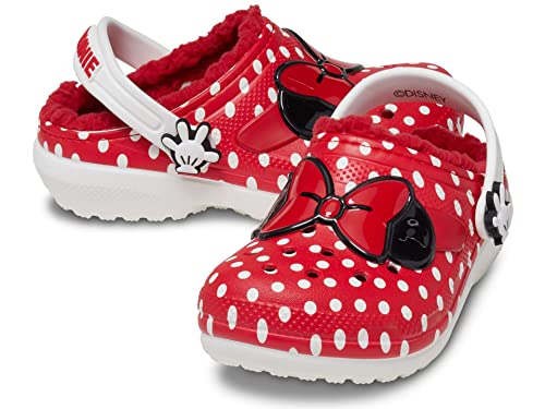 Crocs unisex child Classic Lined Disney Clogs Mickey and Minnie Mouse Shoes and Slippers 0 belly baby and beyond