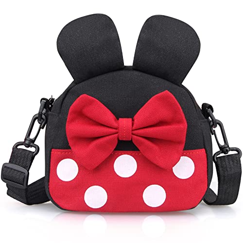 Cute Crossbody Purse for Little Girls Toddler Mini Mouse Travel Crossbody Bag Small Kids Shoulder Handbag Mini Cartoon Cross Body Bag 0 belly baby and beyond