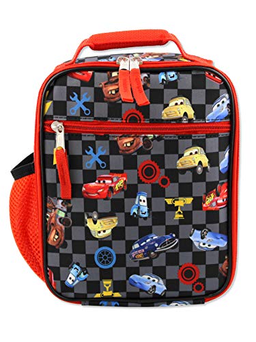 Disney Cars Meal Holder Lightning McQueen Boys Soft Insulated School Lunch Box One Size BlackRed 0 belly baby and beyond