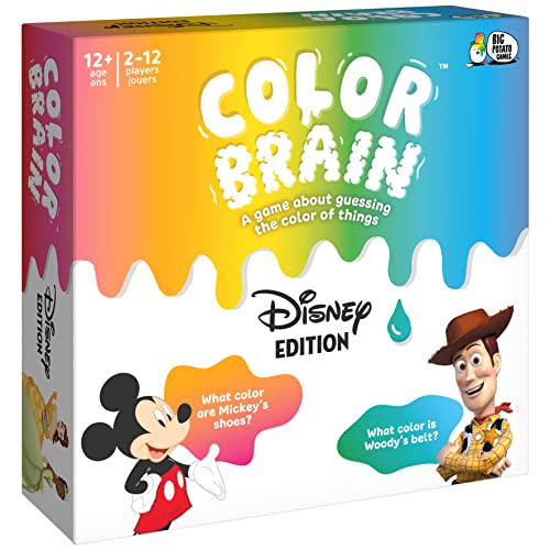 Disney Color Brain Board Game for Families Mickey Mouse Minnie Mouse Princess Tiana Strategy Party Card Gift Toy for Adults and Kids Ages 12 and up 0 belly baby and beyond