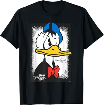 Disney Donald Duck 90th Anniversary Since 1934 Vintage Art T Shirt 0 belly baby and beyond