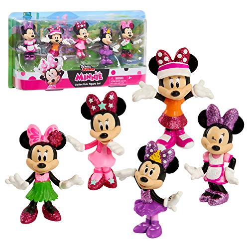 Disney Junior Minnie Mouse 3 inch Collectible Figure Set 5 Piece Set Officially Licensed Kids Toys for Ages 3 Up by Just Play 0 belly baby and beyond