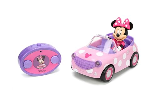 Disney Junior Minnie Mouse Roadster RC Car with Polka Dots 27 MHz Pink with White Polka Dots Standard 97161 0 belly baby and beyond