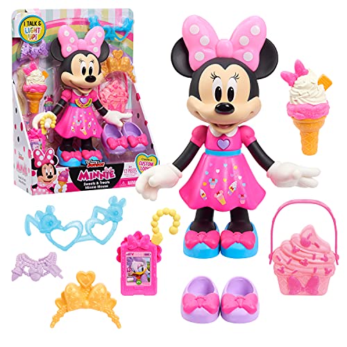 Disney Junior Sweets Treats Minnie Mouse Interactive 10 Inch Doll with Lights Sounds and Accessories Officially Licensed Kids Toys for Ages 3 Up Amazon Exclusive 0 belly baby and beyond