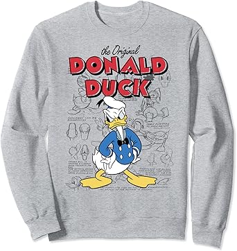 Disney Mickey And Friends Donald Duck Sketches Sweatshirt 0 belly baby and beyond