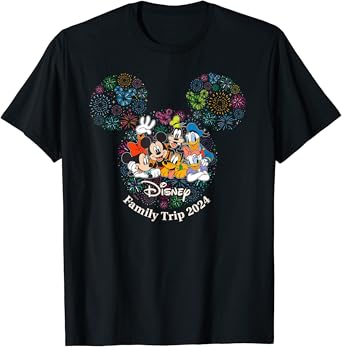 Disney Mickey Friends Fireworks Vacation Family Trip 2024 T Shirt 0 belly baby and beyond