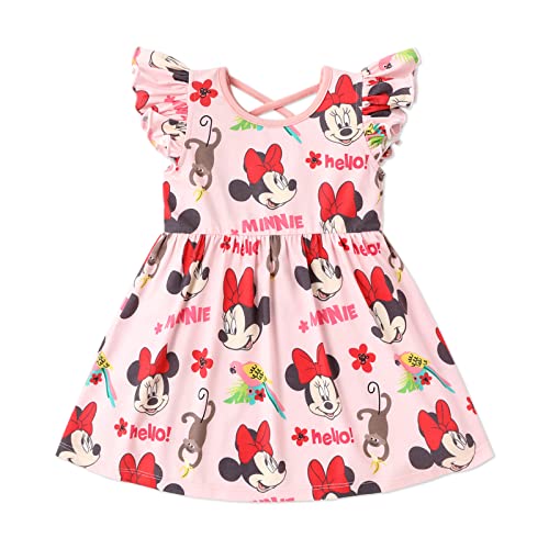 Disney Mickey and Friends Toddler Girl Baby Girls Dress Minnie Mouse Dress Toddler Dress Minnie Sundress 3M 5Y 0 belly baby and beyond