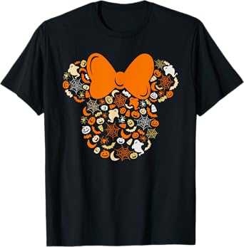 Disney Minnie Mouse Halloween Ghosts Pumpkins Spiders T Shirt 0 belly baby and beyond