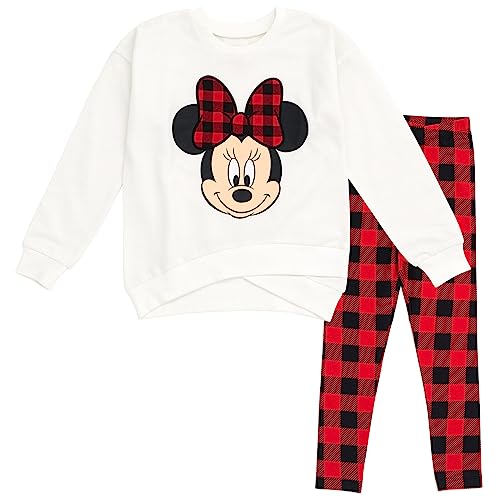 Disney Minnie Mouse Pullover Fleece Sweatshirt and Leggings Outfit Set Infant to Big Kid 0 belly baby and beyond