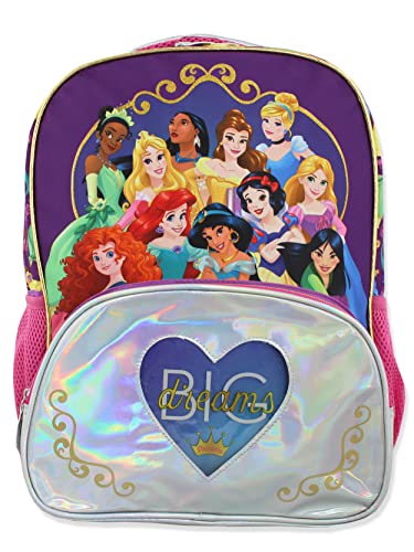 Disney Princess Girls 16 Inch School Backpack Bag One Size PurplePink 0 belly baby and beyond