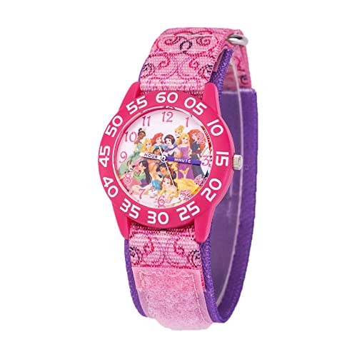 Disney Princess Kids Plastic Time Teacher Analog Quartz Nylon Strap Watch 0 belly baby and beyond