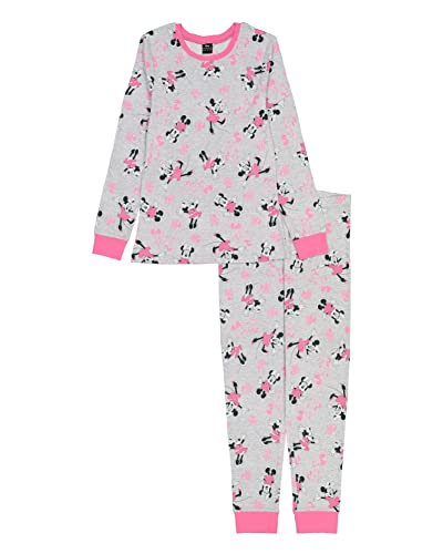 Disney Womens Mickey Mouse 2 Piece Snug fit Cotton Pajamas Set 0 belly baby and beyond