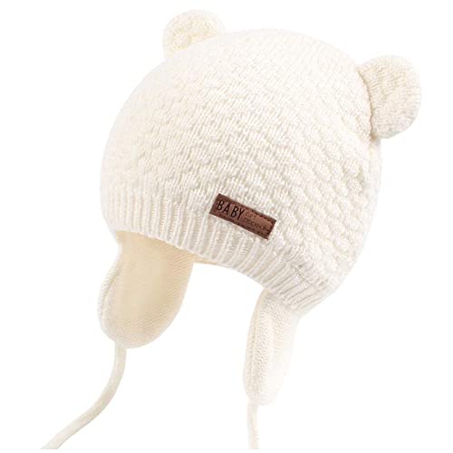 Duoyeree Kids Baby Hat Soft Warm Cable Knit Beanie Toddler Girl Fall Winter Hats 0 belly baby and beyond