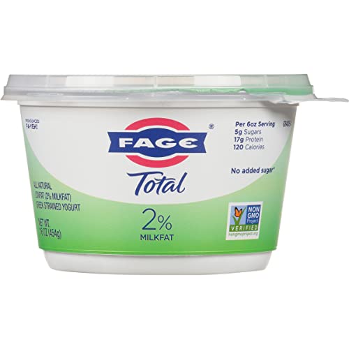 FAGE Total Greek Yogurt 2 Reduced Fat Plain 16 oz 0 belly baby and beyond