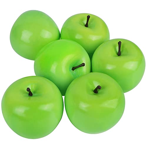 Fake Fruit Artificial Apples Set of 6 Decorative Fruit Lifelike Faux Apples Realistic Fruits Apple Decorations for Kitchen Realistic Fake Fruits Party Props Home Decor 0 belly baby and beyond