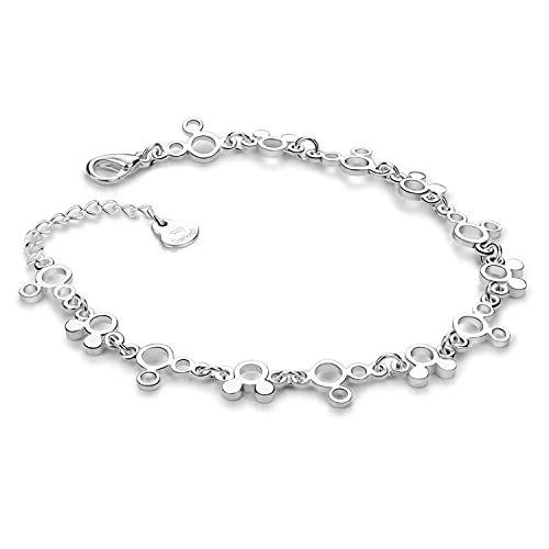 Fashion Cute Mickey Bracelet for Women 925 Sterling Silver Adjustable Charm Jewelry Gift Birthday Gift For Women Wife Her 0 belly baby and beyond