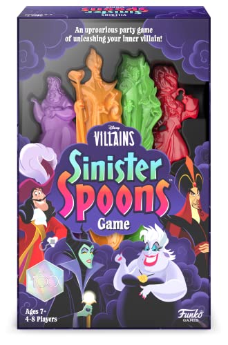 Funko Disney Villains Sinister Spoons Party Game for 4 8 Players Ages 7 and Up 0 belly baby and beyond