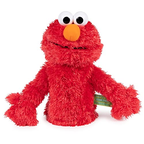 GUND Sesame Street Official Elmo Muppet Plush Hand Puppet Premium Plush Toy for Ages 1 Up Red 11 0 belly baby and beyond