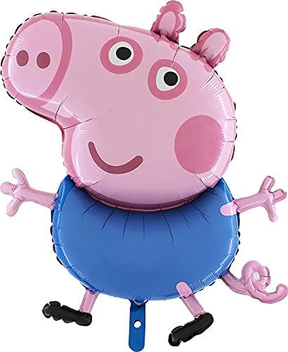 Grabo 37 Inch George Peppa Characters Foil Balloon Kids Party Balloons 0 belly baby and beyond