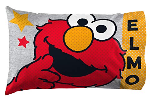 Jay Franco Sesame Street Hip Elmo 1 Pack Pillowcase Double Sided Kids Super Soft Bedding Official Sesame Street Product 0 belly baby and beyond