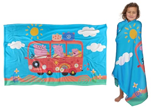 LOGOVISION Peppa Pig Road Trip with The Family Kids Silky Touch Blanket 36 x 58 0 belly baby and beyond