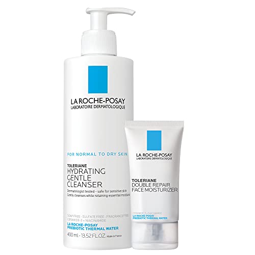 La Roche Posay Toleriane Hydrating Gentle Face Cleanser Hydrating Facial Cleanser With Niacinamide Ceramides Daily Face Wash For Dry Skin To Normal Skin Sensitive Skin Tested Fragrance Free 0 belly baby and beyond